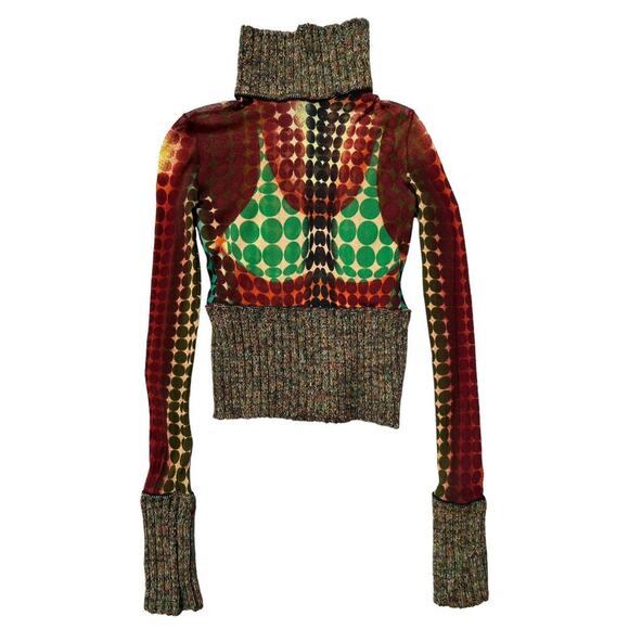 Rare 1990s cyberdot knitted mesh